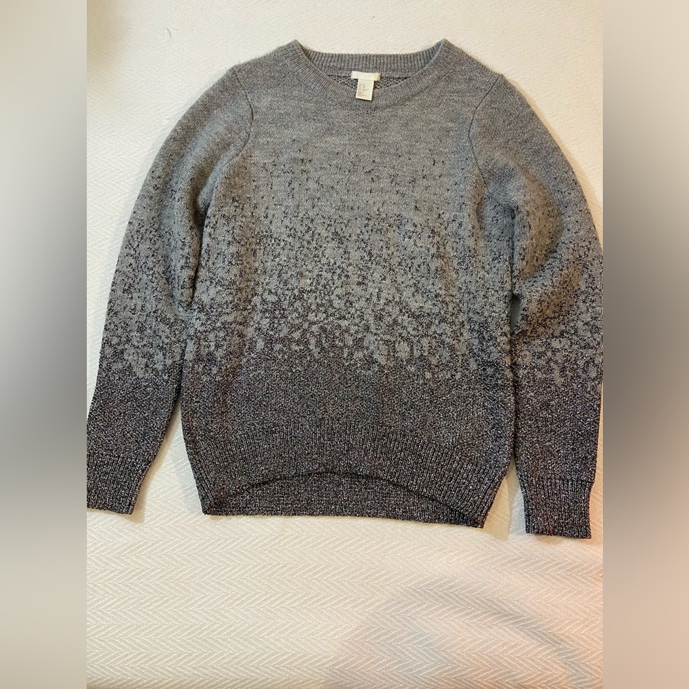 H&M Sweater - Grey - Sparkle - Size XS - Fits Small